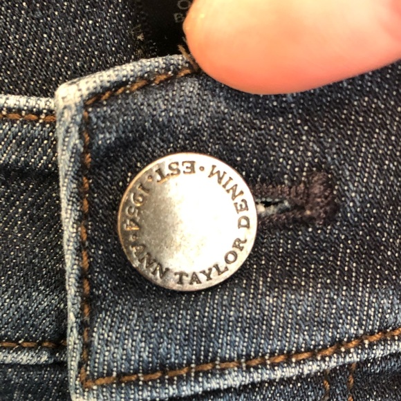 26. Ann Taylor Dark Wash Denim Pant - Picture 5 of 11